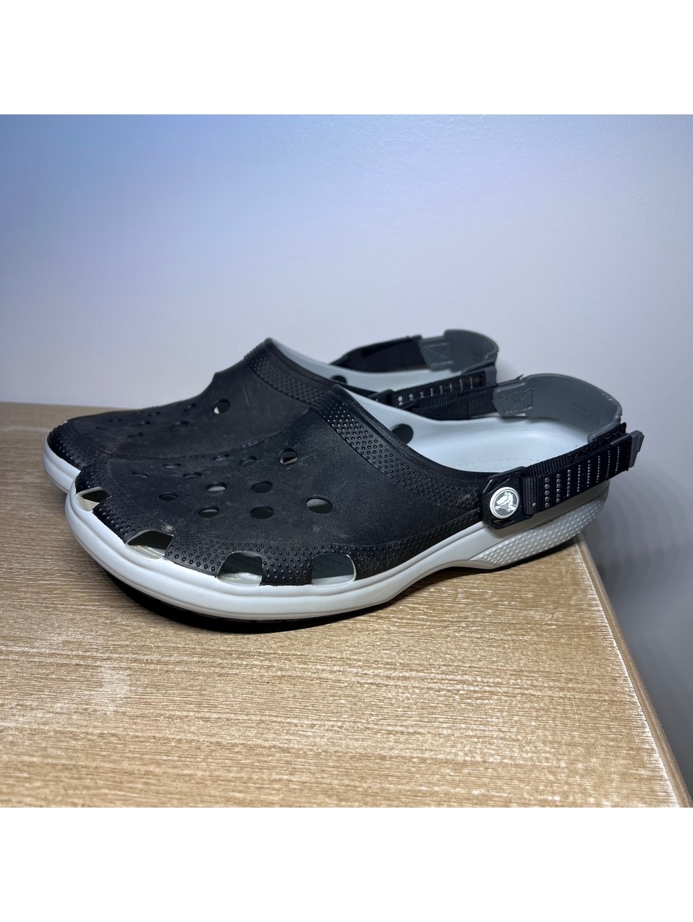 Crocs Clogs with Adjustable Heel Strap Mens Size 12